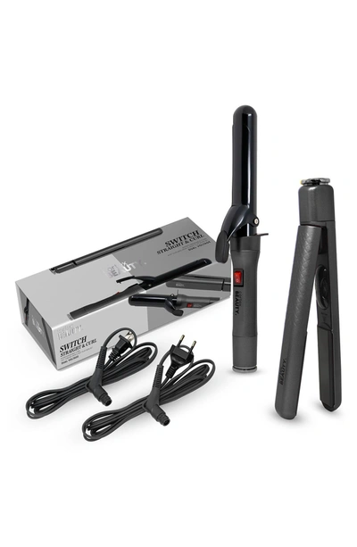 Shop Cortex Beauty Switch Duo Interchangeable Cord Flat Iron & Curling Iron Set In Gray
