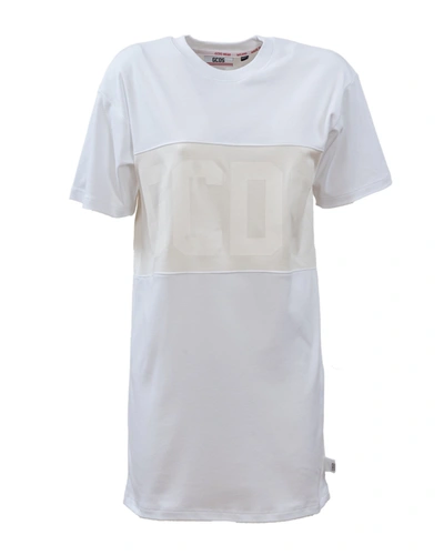 Shop Gcds White Dress In Bianco