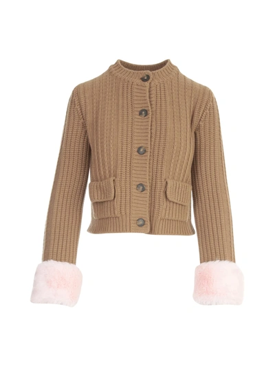 Shop Blumarine Korean L/s Sweater In Biscuit Pink