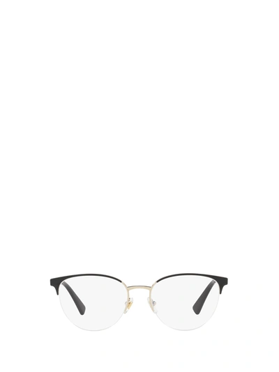 Shop Versace Ve1247 Black / Pale Gold Glasses