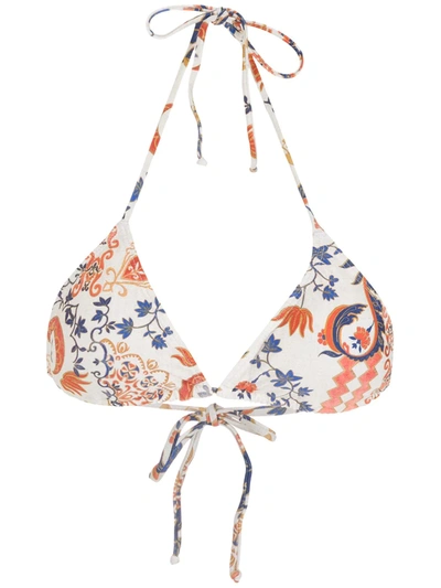 Shop Lygia & Nanny Lido Halterneck Bikini Top In 中性色