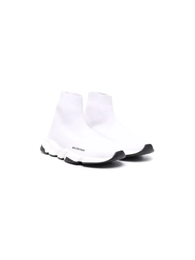 Shop Balenciaga Speed Sock Sneakers In White