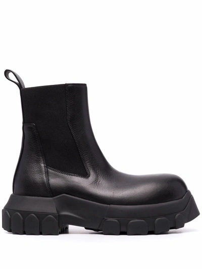 Shop Rick Owens Chunky Ankle Boots In Black