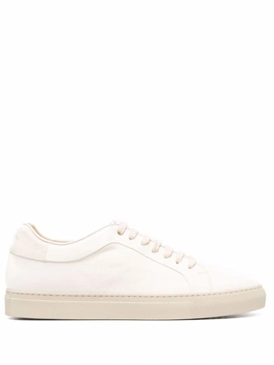 Shop Paul Smith Off White Low-top Sneakers