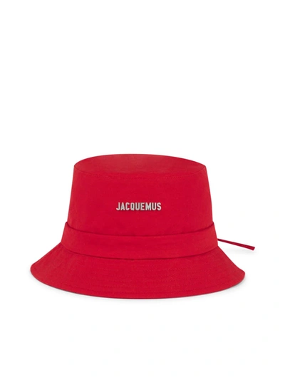 Shop Jacquemus Gadjo Bucket Hat In Red