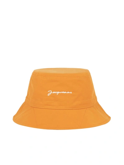 Shop Jacquemus Picchu Bucket Hat In Orange