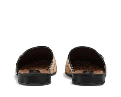Shop Gucci X  Ny Yankees Gg Slippers In Brown