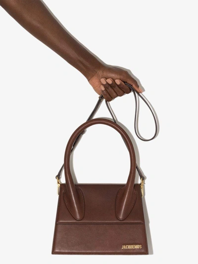 Jacquemus Dark Brown Le Grand Chiquito Top-handle Bag In 褐色 | ModeSens