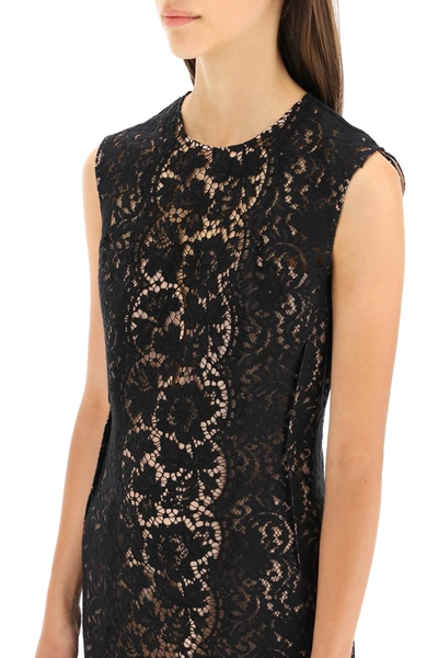 Shop N°21 Lace Midi Dress In Black