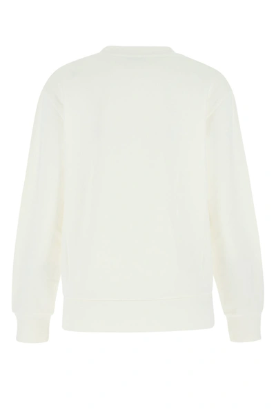 Shop Moncler Ivory Cotton Blend Sweatshirt  Nd  Donna Xs