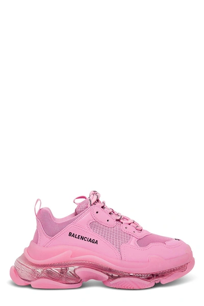 Shop Balenciaga Triple S Sneakers In Pink