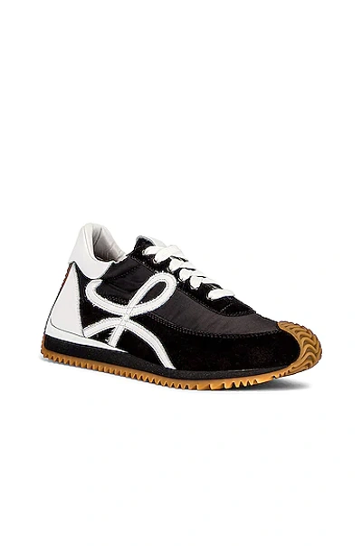 Loewe Flow Runner Suede And Leather Trainers In Multi