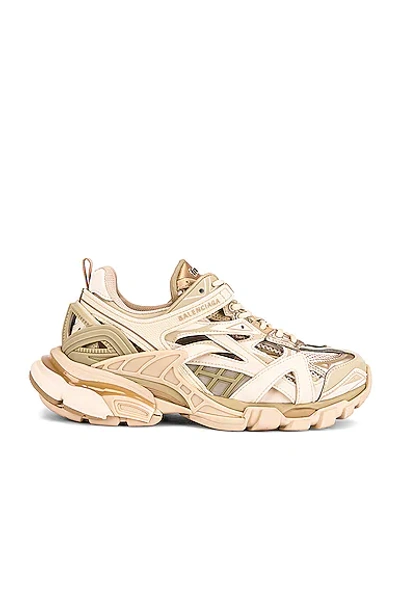 Shop Balenciaga Track 2 Open Sneakers In Nude