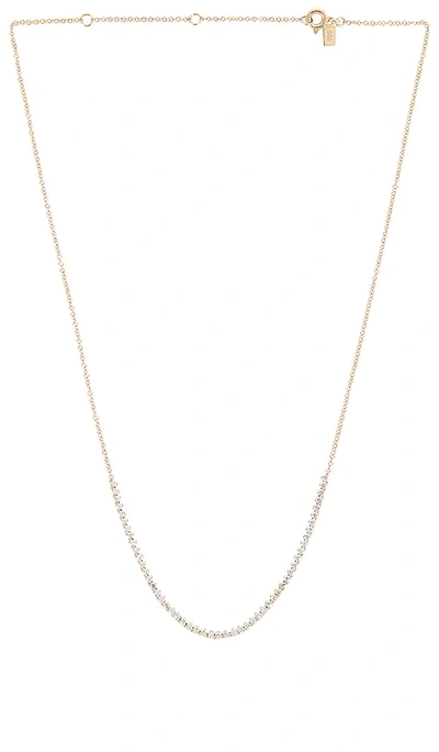 Shop Ef Collection Diamond Necklace In Metallic Gold