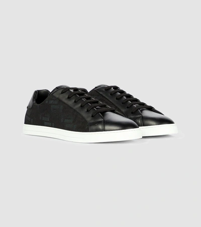 Shop Fendi Ff Flash Slip-on Sneakers In Black
