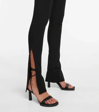 Shop Jacquemus Le Pantalon Obiou Stretch Linen-blend Pants In Black