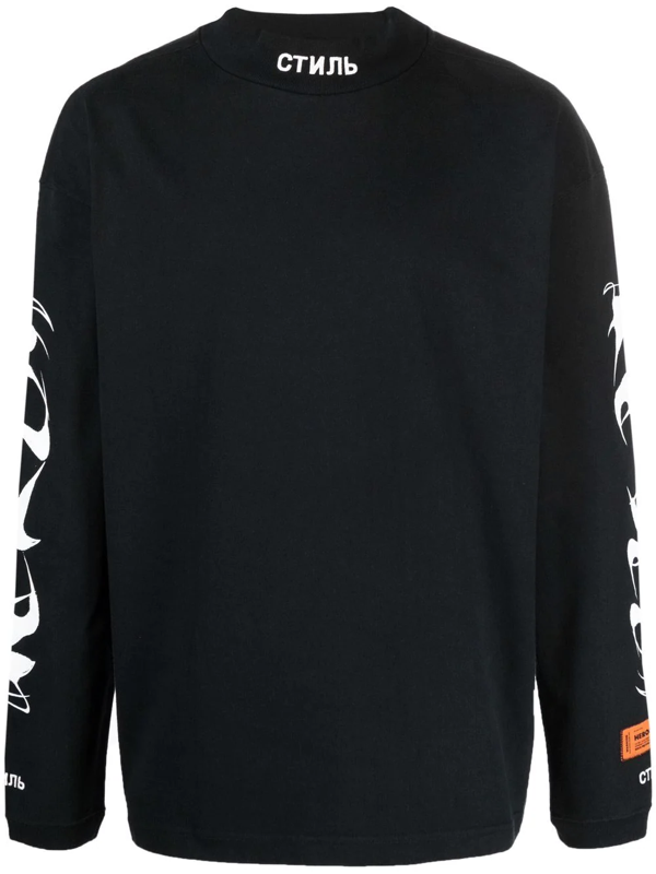 Printed Cotton Jersey L/s T-shirt