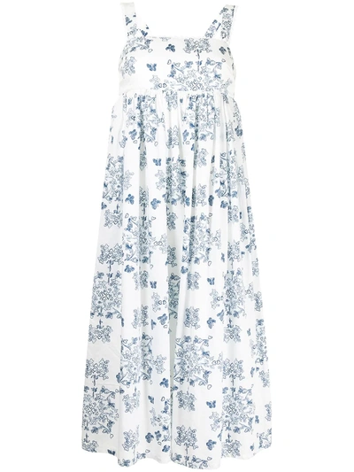 Shop Macgraw Florence Porcelain Print Dress In White