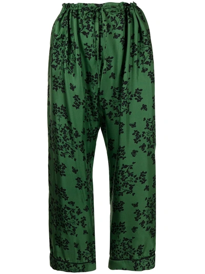 Shop Macgraw Vagabond Wide Leg Trousers In Green