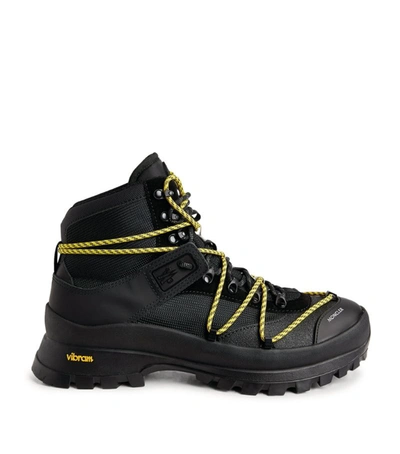 Shop Moncler Glacier Hiking Boots In Black