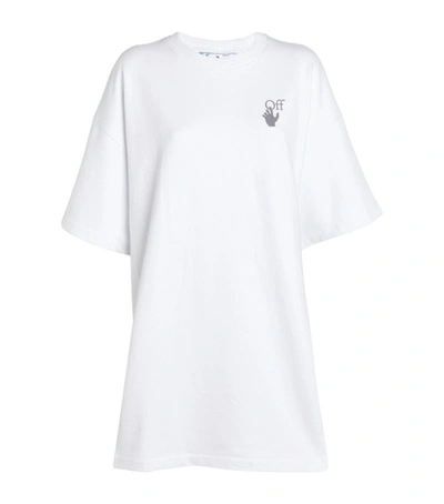 Shop Off-white Chine Arrows T-shirt Dress In White