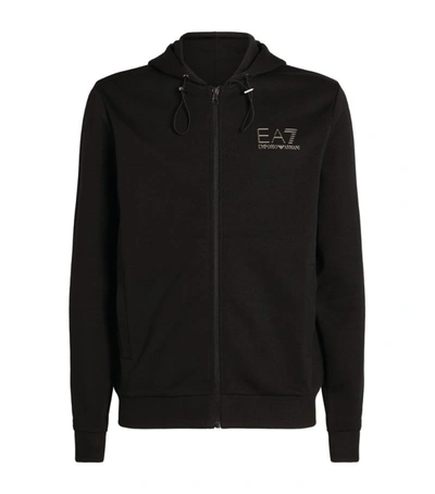 Shop Ea7 Logo Hoodie In Black