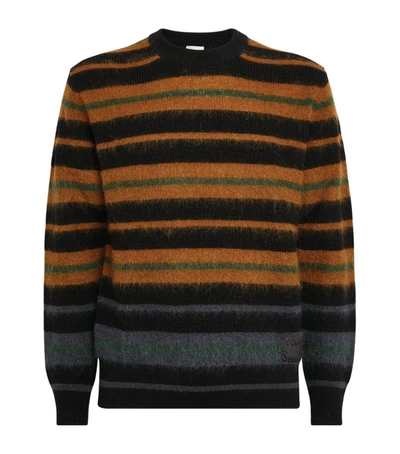 Shop Paul Smith Wool-blend Horizontal Stripe Sweater In Black