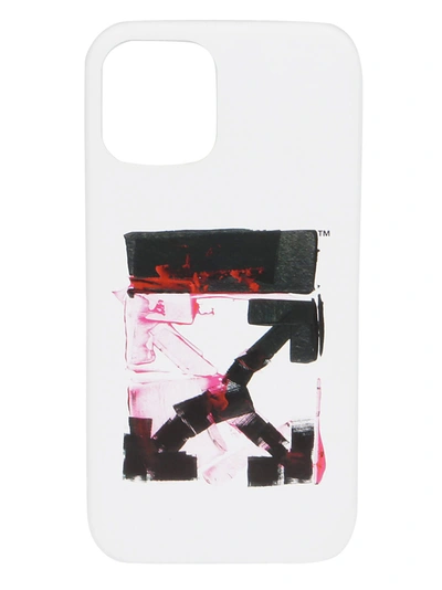 Shop Off-white Acrylic Arrow Iphone 12/12 Pro Cover In White Fuchsia