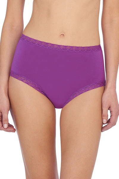 Shop Natori Intimates Bliss Full Brief Panty In Mulberry