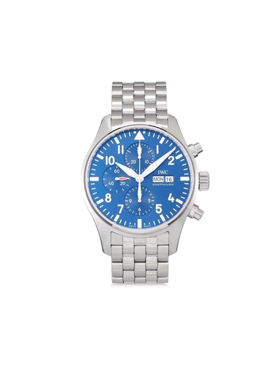 Shop Iwc Schaffhausen 2021 Unworn Pilot's Watch Chronograph Edition "le Petit Prince" 43mm In Blue