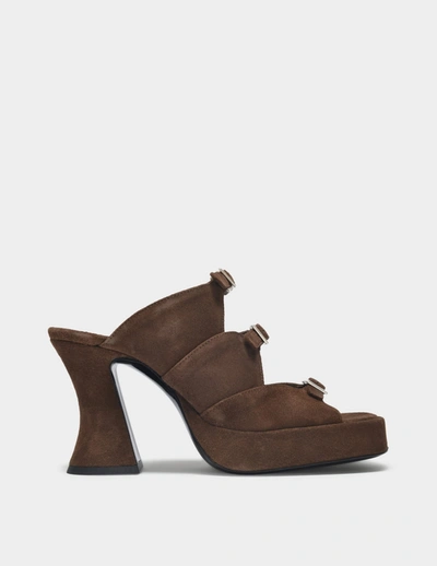 Shop By Far Chaka Sandals In Brown