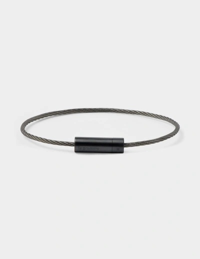 Shop Le Gramme Le 5g Cable Bracelet In Black