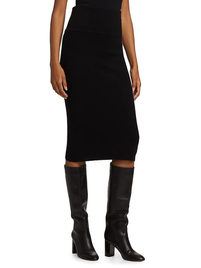 Shop Saks Fifth Avenue Cashmere Pencil Midi-skirt In Doe