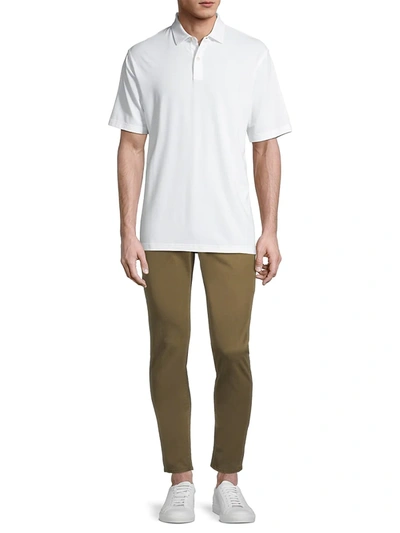 Shop Peter Millar Drirelease Natural Touch Polo Shirt In White