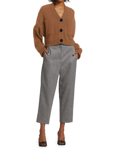 Shop Proenza Schouler Women's Eco Cashmere Cardigan In Grey Melange