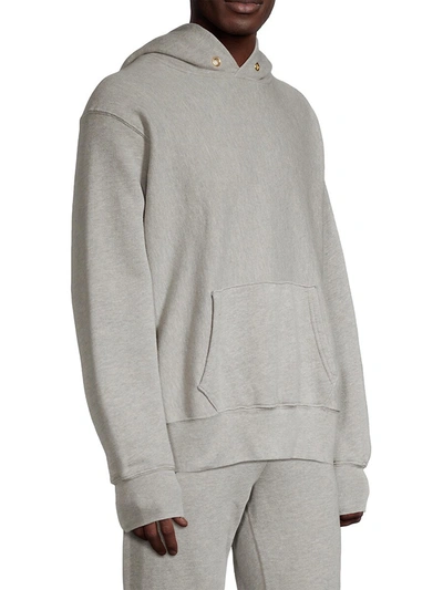 Shop Les Tien Men's Relaxed Cotton Pullover Hoodie In Ivory