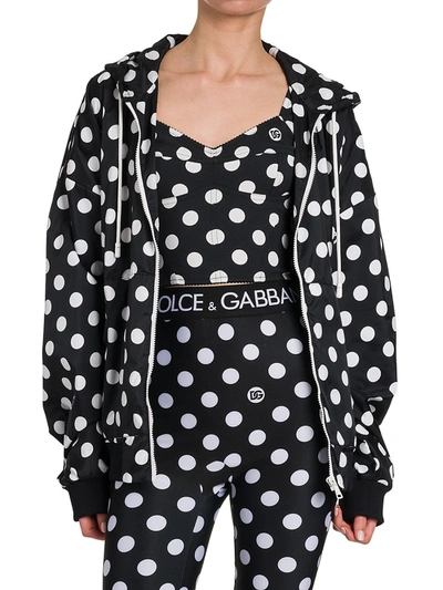 Shop Dolce & Gabbana Women's Collection W St. Pois Polka Dot Jacket In Variante Abbinata