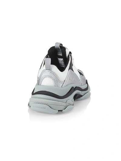 Shop Balenciaga Baby's, Little Kid's & Kid's Triple S Lace-up Sneakers In Grey
