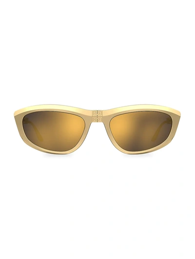Shop Givenchy 57mm Cat Eye Sunglasses In Gold Brown
