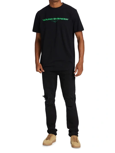 Shop Off-white Pioneer Crewneck T-shirt In Black