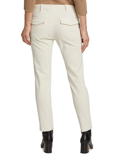 Shop Nili Lotan Women's Jenna Cotton Pants In Winter White