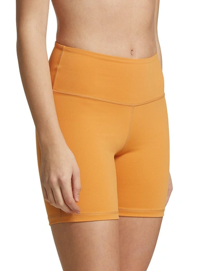 Shop Weworewhat Women's Stretch Bike Shorts In Gold