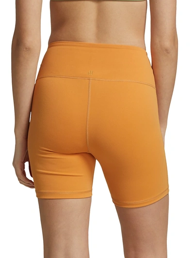 Shop Weworewhat Women's Stretch Bike Shorts In Gold