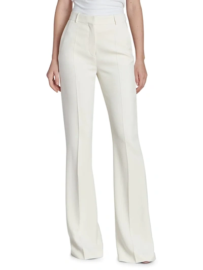 Shop Zuhair Murad Cady Bootcut Trousers In Jet Stream