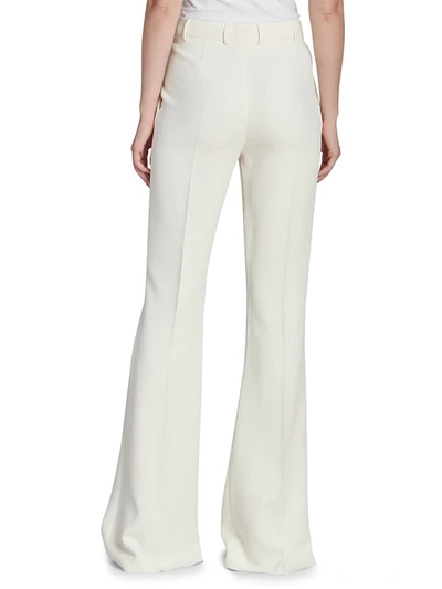 Shop Zuhair Murad Cady Bootcut Trousers In Jet Stream