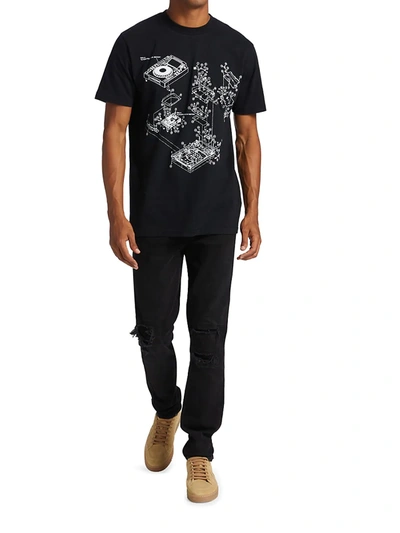 Shop Off-white Pioneer Short-sleeve Graphic T-shirt In Black
