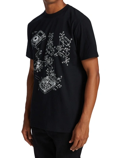 Shop Off-white Pioneer Short-sleeve Graphic T-shirt In Black