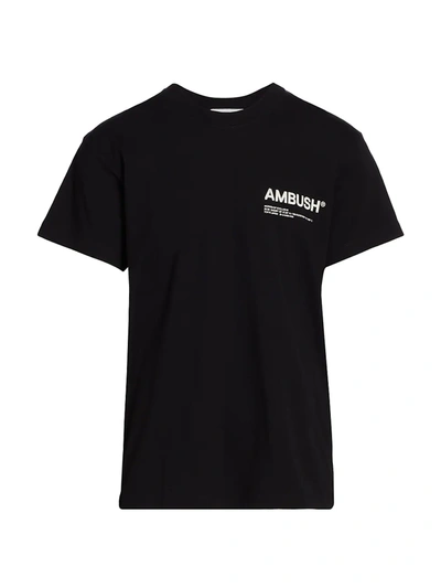 Shop Ambush Workshop Jersey T-shirt In Black Tofu