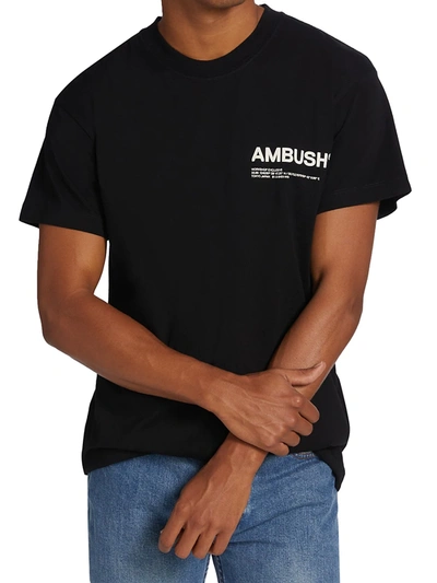 Shop Ambush Workshop Jersey T-shirt In Black Tofu