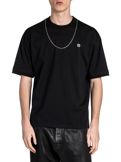 Shop Ambush Chain Collar T-shirt In Black Tofu